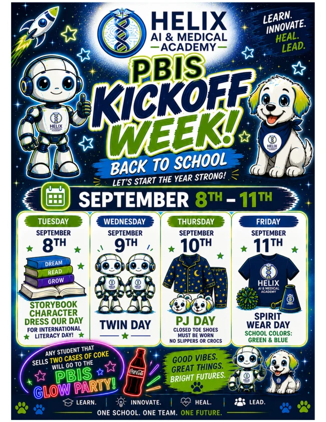 Flyer for HAA PBIS Glow Party